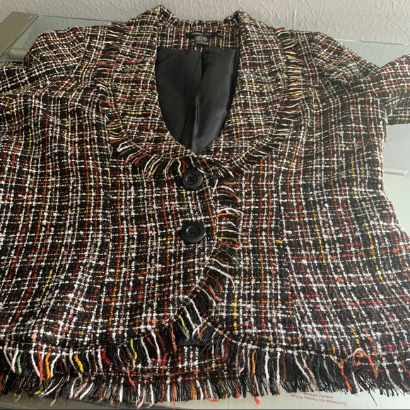 ROBERT LOUIS MULTICOLORED CONFETTI TWEED JACKET/BLAZER SIZE L - Picture 13 of 14